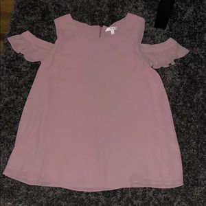 Mauve colored blouse
